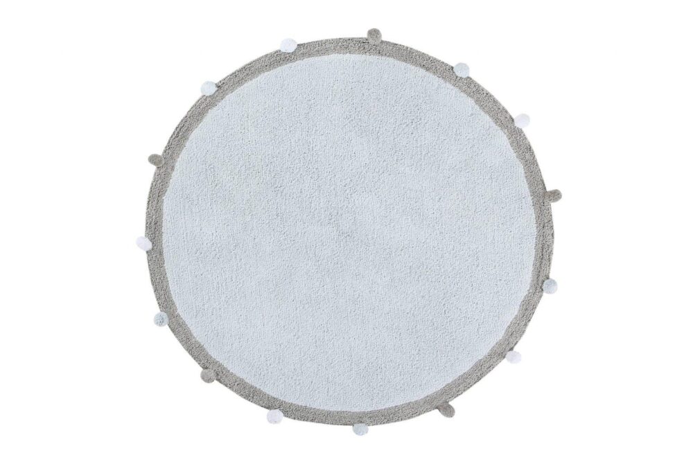Rug Bubbly Soft Blue Ø 120 Cm