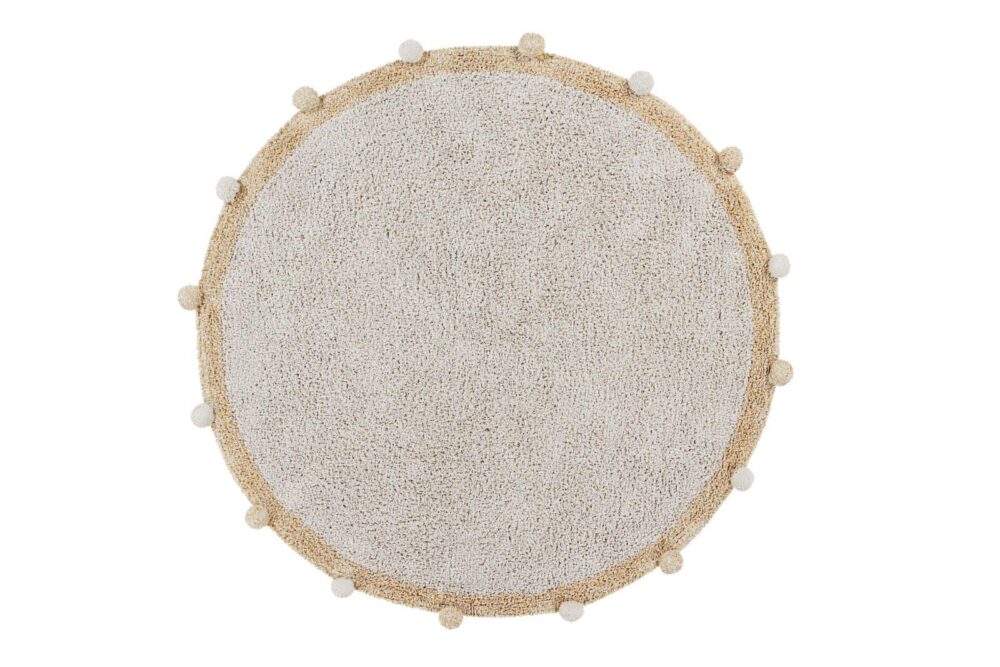 Rug Bubbly Natural Honey Ø 120 cm