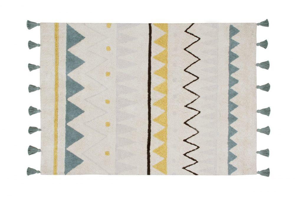 Rug Lorena Canals Azteca Natural Vintage Blue 120*160