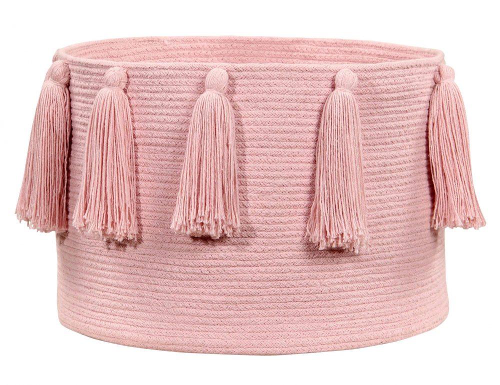 Basket Lorena Canals Tassels 30 x 45 x 45 cm