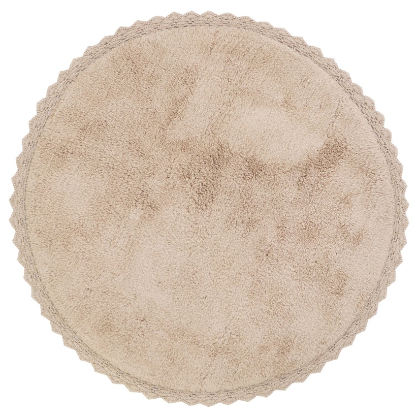 PERLA Crochet Edge Rug Ø110cm