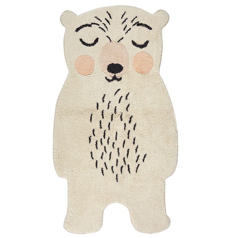 ODINO baby bear cream carpet 60x110 cm